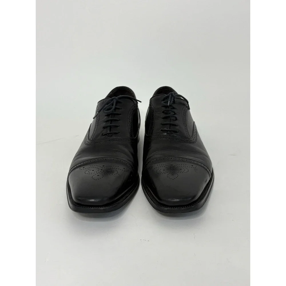 TO BOOT NEW YORK Adam Derrick Men's 13 Black Leather Brogue Captoe Oxford Shoes